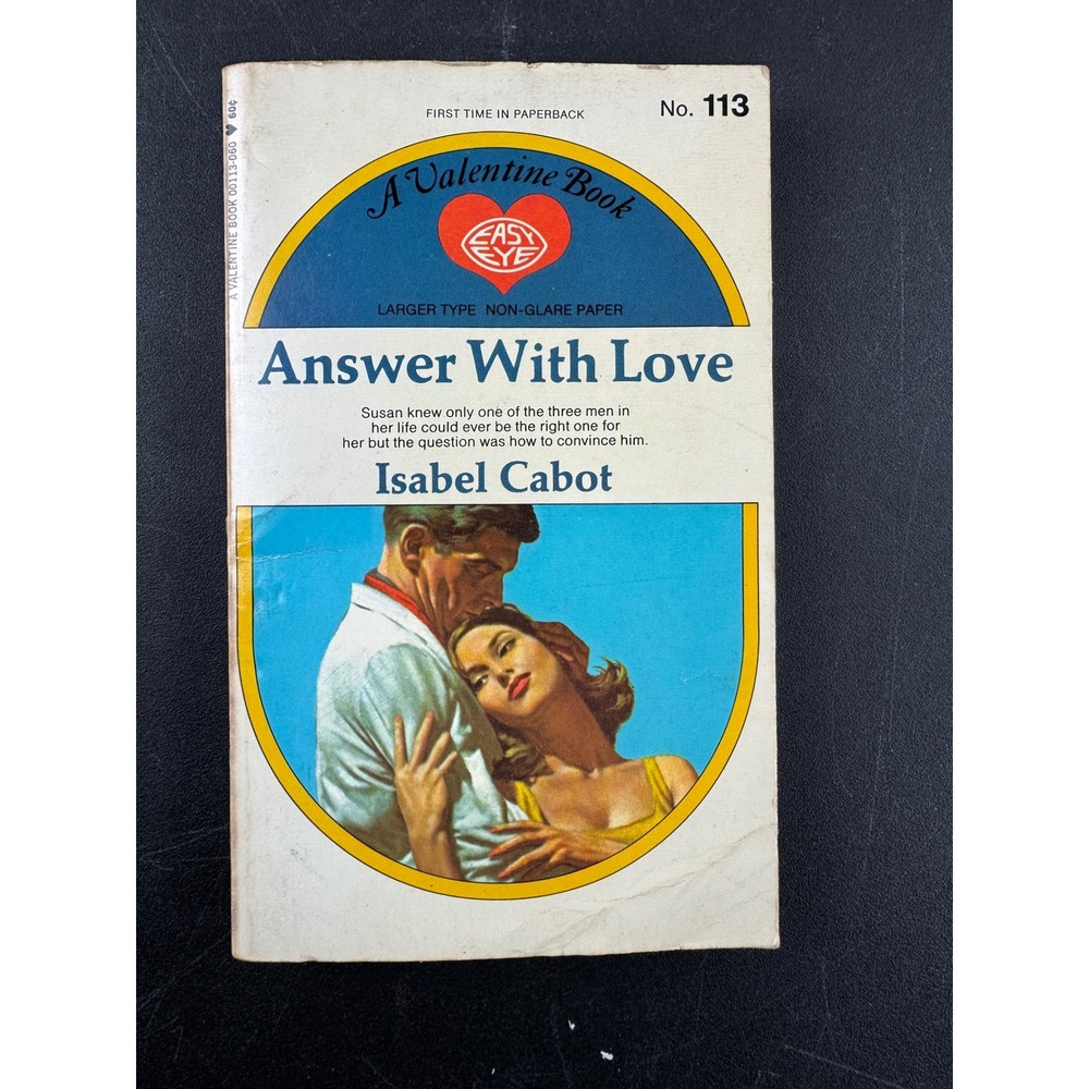 Answer With Love Isabel Cabot Vintage Paperback Romance Novel Valentine Book